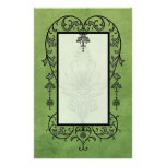 Amoroso: AGED PARCHMENT in Green Stationery