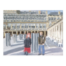 AMOUR À PARIS CARTE POSTALE