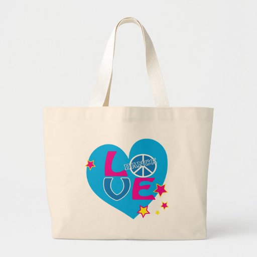 Amour adorable pour danser des chemises pour des f sacs en toile