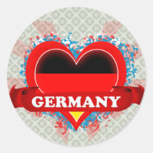 Amour Allemagne du cru I Autocollants