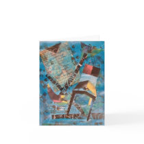 Amour Bleu Greeting Card