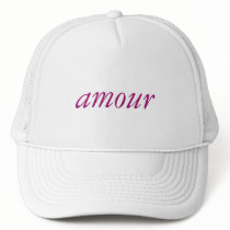 amour/by:3xoduz trucker hat