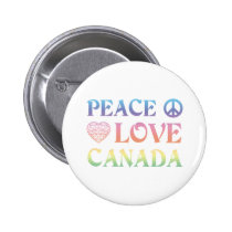 Amour Canada de paix boutons publicitaires
