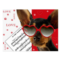 Amour. Carte postale de Saint-Valentin d'amusement