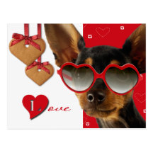 Amour. Carte postale de Saint-Valentin d'amusement