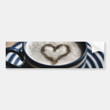 Amour de café autocollants pour voiture