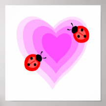 Amour de coccinelle affiche