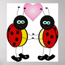 Amour de coccinelle affiches