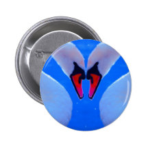 Amour de cygne, cous en forme de coeur romantiques badges avec agrafe