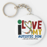 Amour de l'AUTISME I mon fils autiste 2 Porte-clés