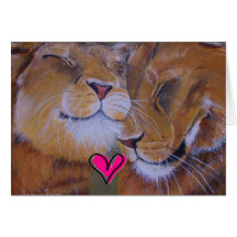 Amour de lion de Valentine Cartes De Vœux