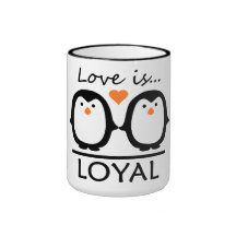 Amour de pingouin mugs