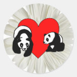 Amour d'ours panda adhésifs