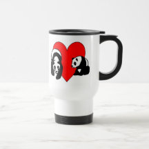 Amour d'ours panda tasse à café