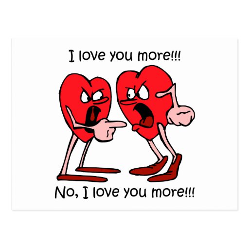 Amour drôle carte postale