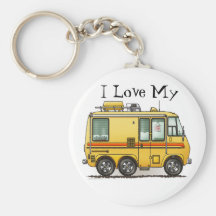 Amour du camping-car de GMC rv Keychain I Porte-clé