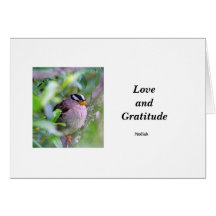 Amour et gratitude cartes de vœux