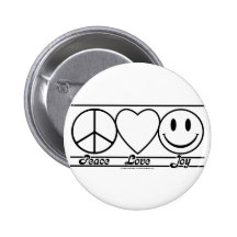 Amour et joie de paix badge