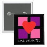 AMOUR ILLIMITÉ BADGES AVEC AGRAFE