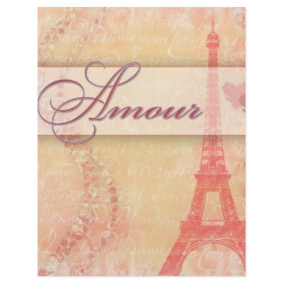 Amour in Paris Full Colour Flyer by perfectpostage