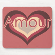 Amour Love for Valentines Day Mouse Pad