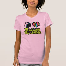 Amour lumineux du coeur I d'oeil se lavant les mai T-shirt