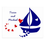 Amour nautique cartes postales
