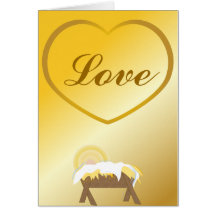 Amour-Personnaliser de Noël Carte De Vœux
