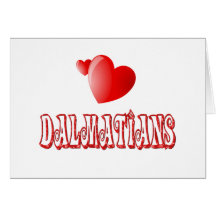 Amour pour des Dalmates Carte De Vœux