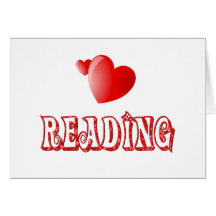 Amour pour la lecture carte de vœux