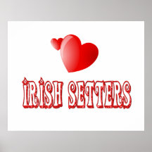 Amour pour les poseurs irlandais affiche