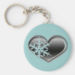 amour pour l'hiver - snowmobiling porte-clef