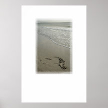 Amour sur la copie d'affiche de plage [avec l'espa