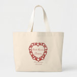 Amour vrai russe noir sac en toile