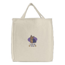Amour Yorkshire Terrier Sac Fourre-tout Brodé
