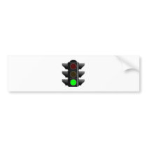 Ampel traffic light grün green auto aufkleber