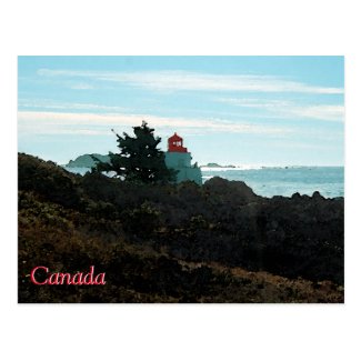 Amphitrate Lighthouse postcard - Canada