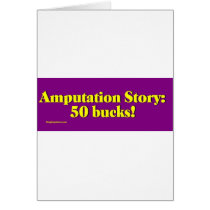 amputation_story greeting card