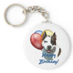 AmStaff Happy Birthday Balloon. Key Chains