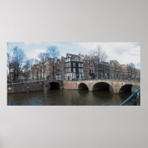 Amsterdam Canal Bridges Photo Poster