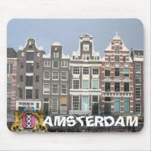 Amsterdam Canal Houses Mousepad