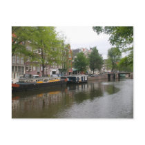 Amsterdam Canal Postcard