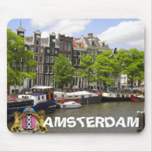 Amsterdam Canal View Mousepad