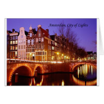 Amsterdam, City of Lights (by St.K.) Greeting Cards