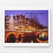 Amsterdam, City of Lights (by St.K.) Mousepad