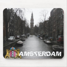 Amsterdam City View Zuiderkerk Mousepad