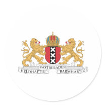 Amsterdam Coat Of Arms Round Stickers