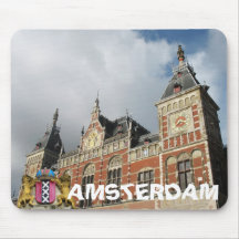 Amsterdam CS Central Train Station Mousepad