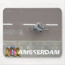 Amsterdam Cyclist Photo Mousepad