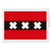 Amsterdam Flag Greeting Card